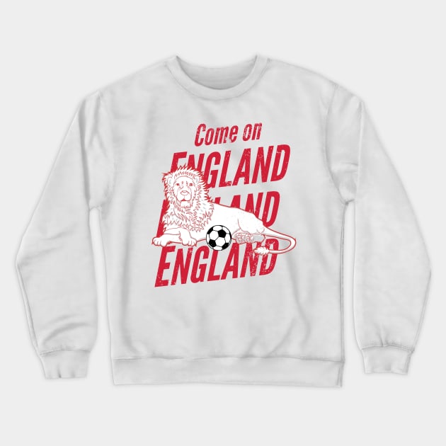 England Soccer Football Fan Crewneck Sweatshirt by atomguy